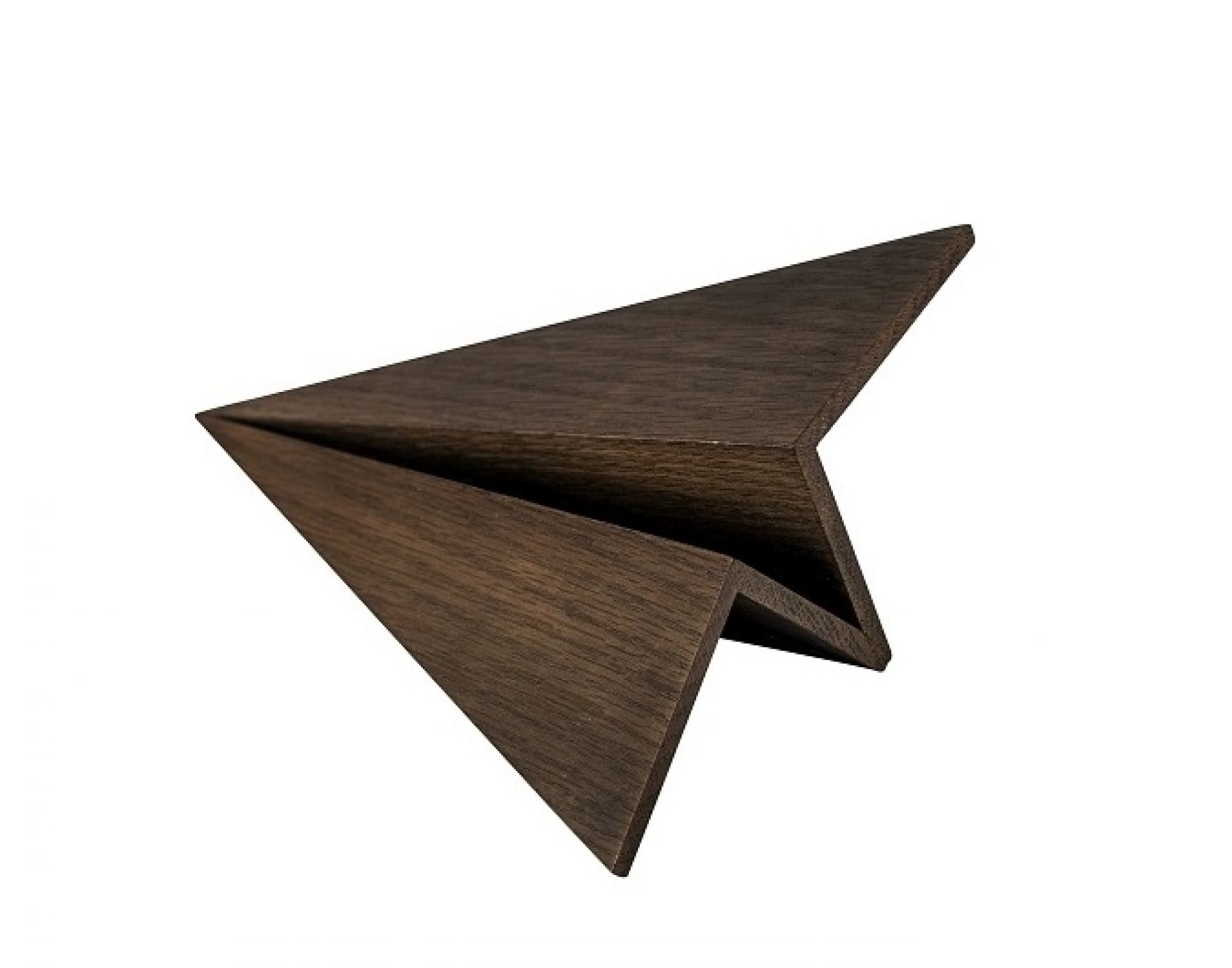 Maverick Paperplane Holzfigur Papierflugzeug Boyhood groß Eiche geräuchert EINZELSTÜCK